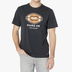 NWT Life is Good Game On Football Crusher Tee